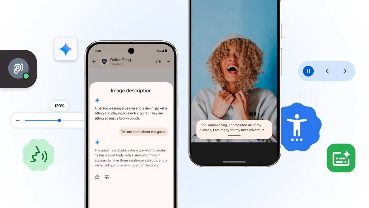 Acessibilidade melhora com IA no Android e Chrome tem leitura facilitada