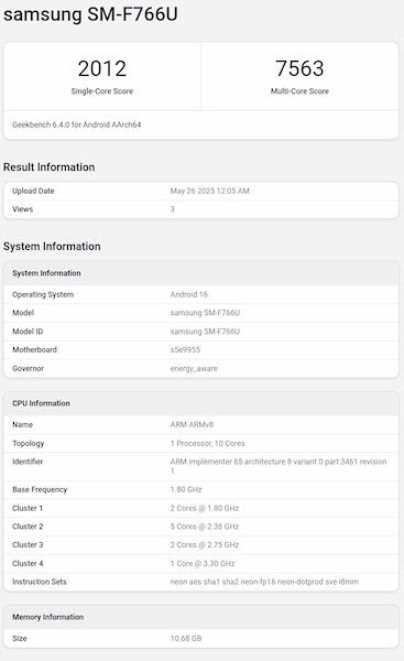 Exynos 2500 em teste
