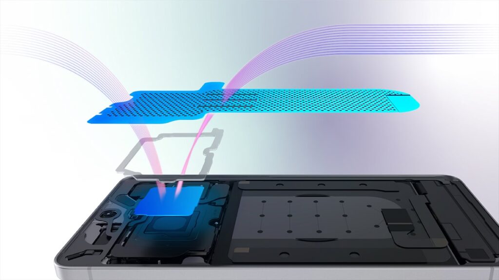 Galaxy S25 Edge câmara a vapor
