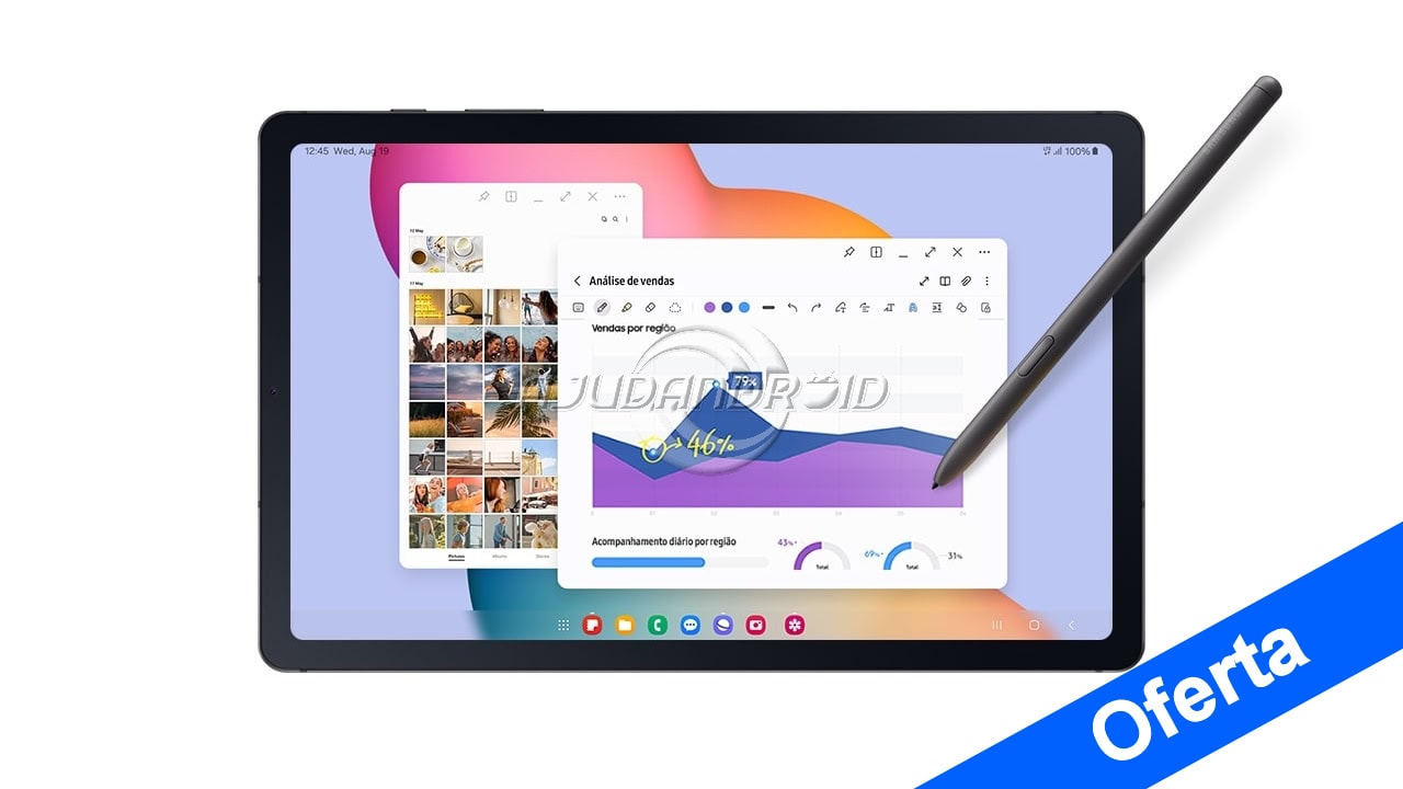 Desconto para o Galaxy Tab S6 Lite (2024), versão 64GB com 4G por R$ 1.799 reais