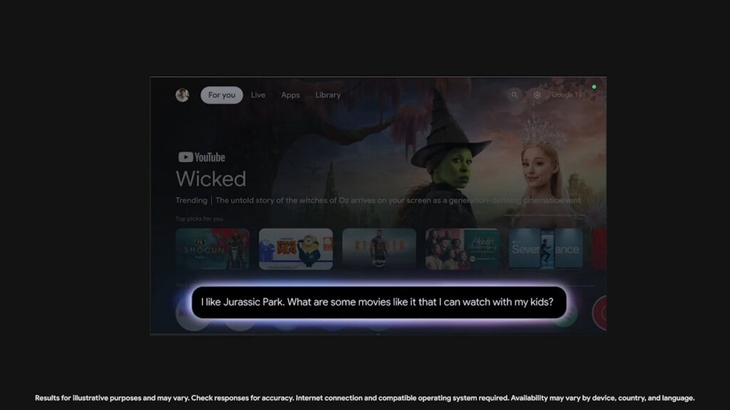 Gemini no Google TV