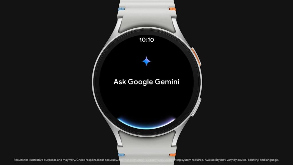 Gemini em relógios inteligentes