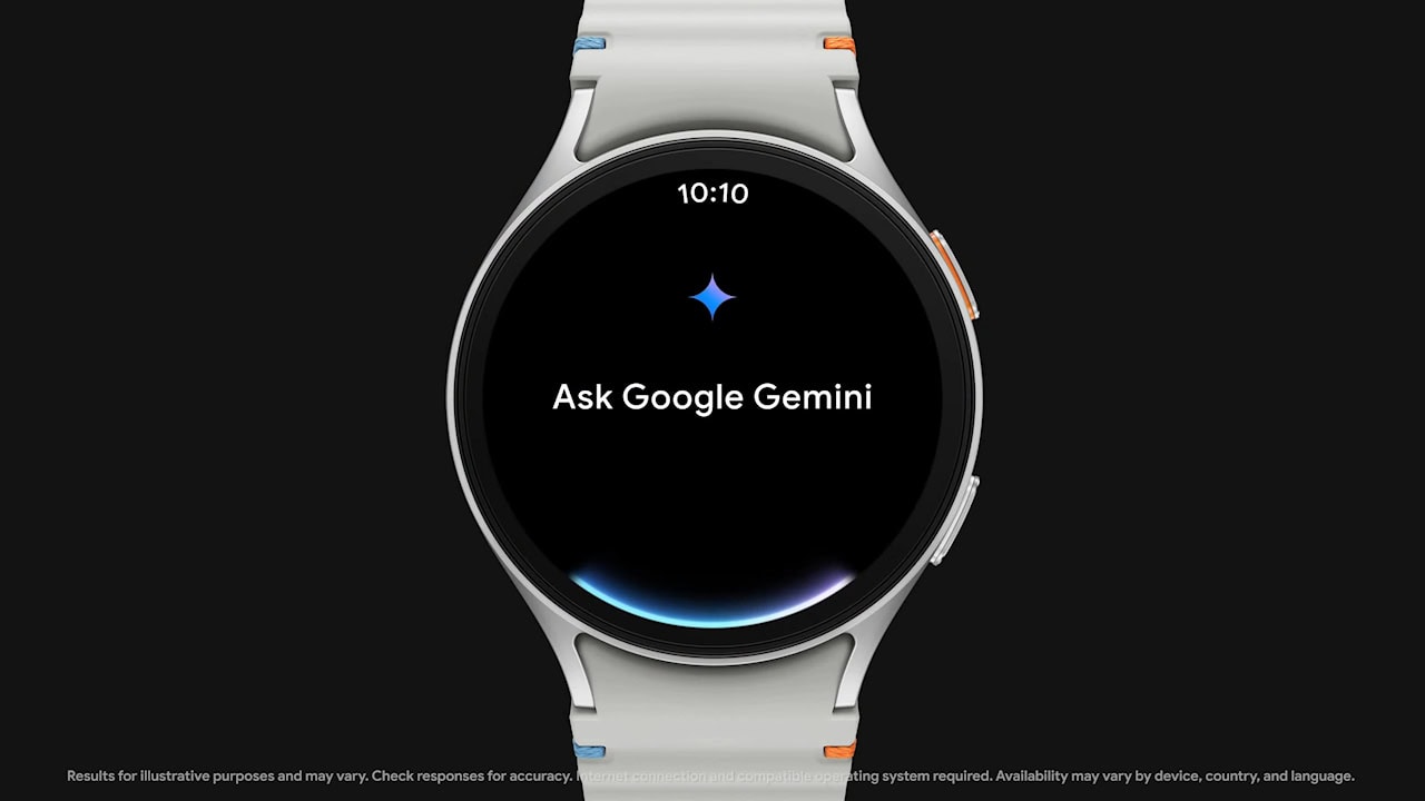 Gemini em relógios inteligentes