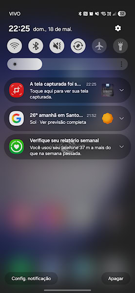 One UI 7, painel rápido e notificações juntos