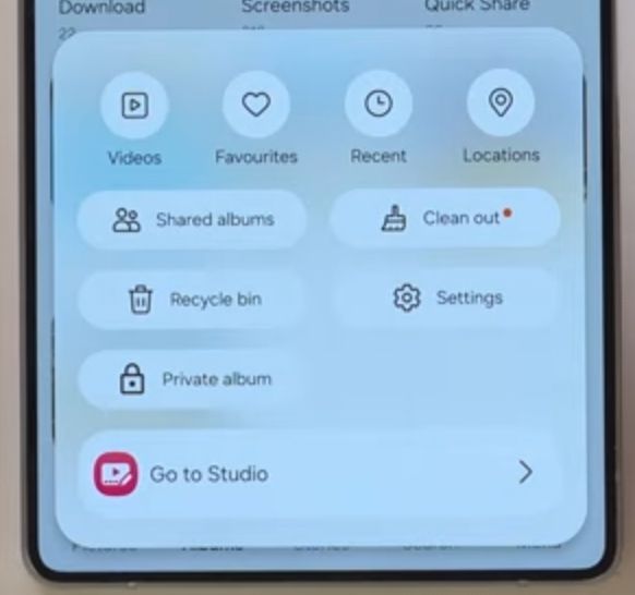 One UI 8 Álbum privado