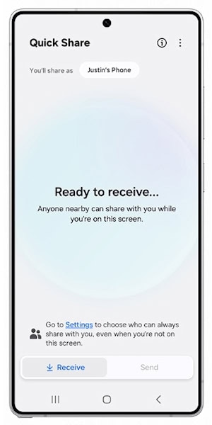 One UI 8 Quick Share
