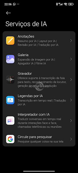 POCO X7 Pro recursos e serviços de IA