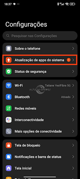 Xiaomi, Redmi e POCO, atualização de apps do sistema
