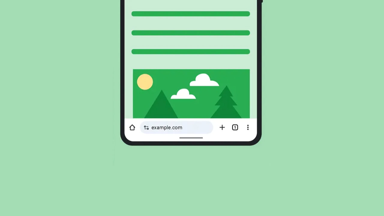 Chrome Android, barra de endereço posição inferior da tela