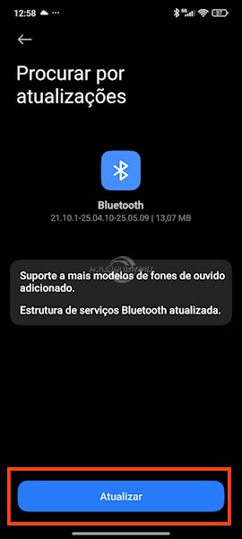 HyperOS 2, como atualizar o Bluetooth