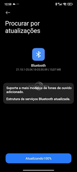 HyperOS 2, como atualizar o Bluetooth