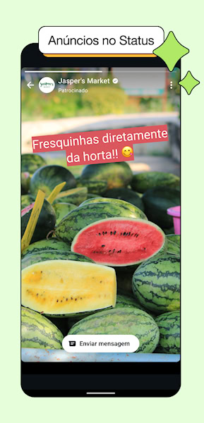 WhtasApp anúncios nos Status