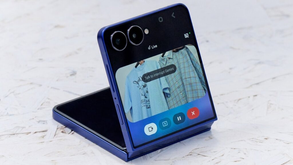 Galaxy Z Flip7 com Gemini Live