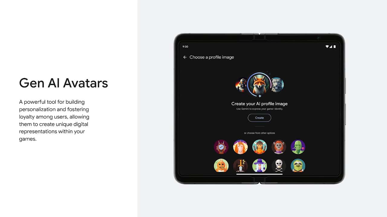 Jogos poderão usar os avatares com IA e muito mais no Android