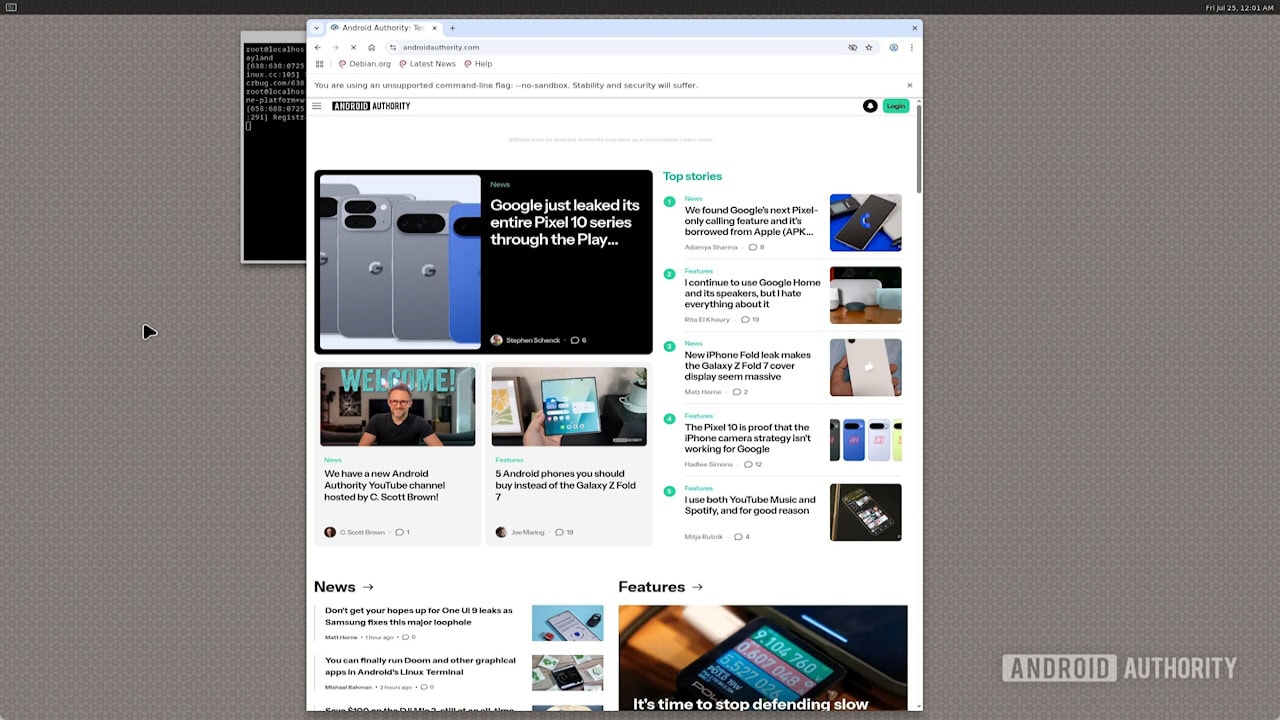 Google trabalha para que o Android rode aplicativos de Linux