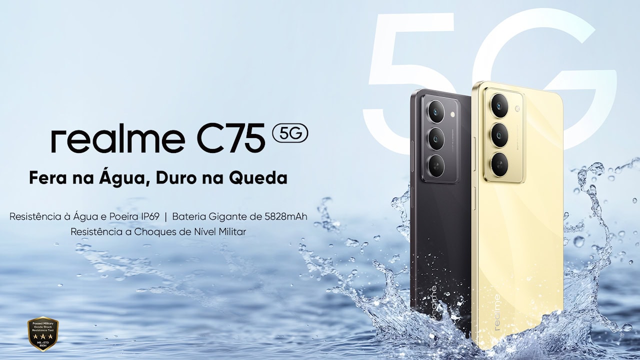 realme C75 5G é lançado e produzido no Brasil