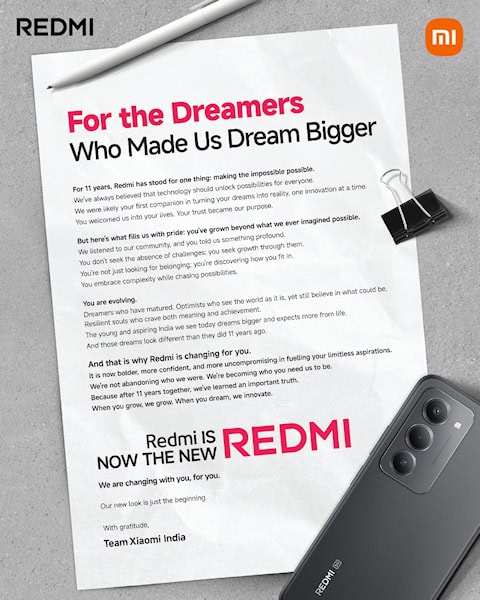 REDMI mudança de nome