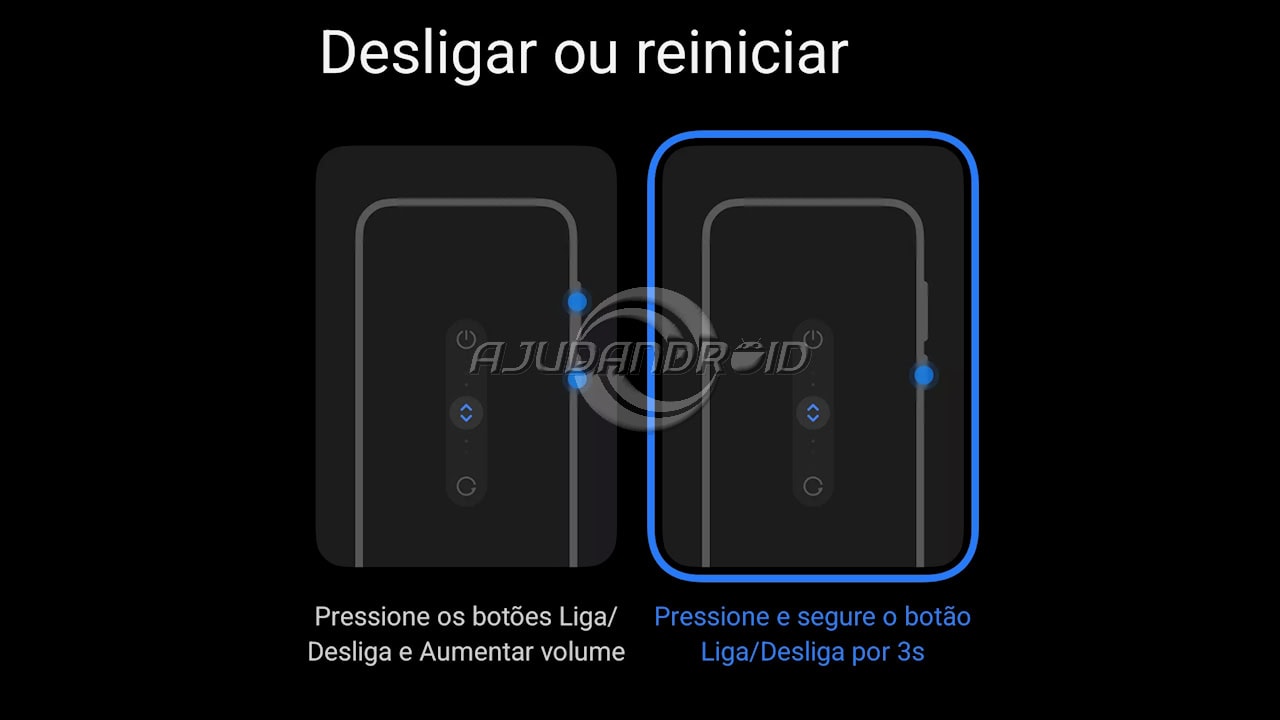 Como deixar o botão de desligar para desligar ou reiniciar na HyperOS