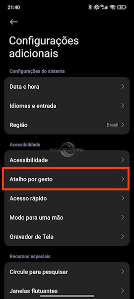 REDMI, Xiaomi e POCO com HyperOS, deixando o botão de desligar para desligar ou reiniciar