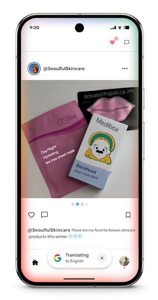 Circule para pesquisar no Google com função rolar e traduzir