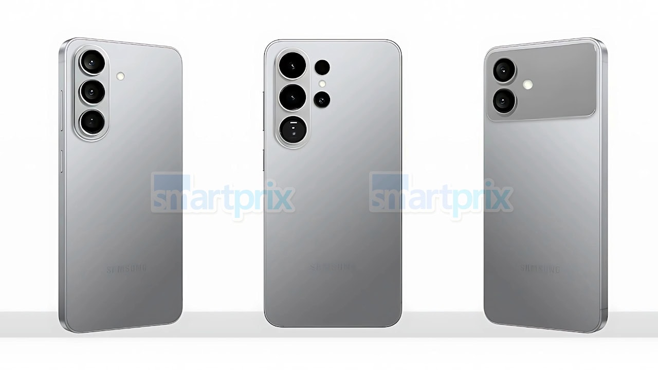 Galaxy S26 Pro, Galaxy S26 Ultra, Galaxy S26 Edge renderização