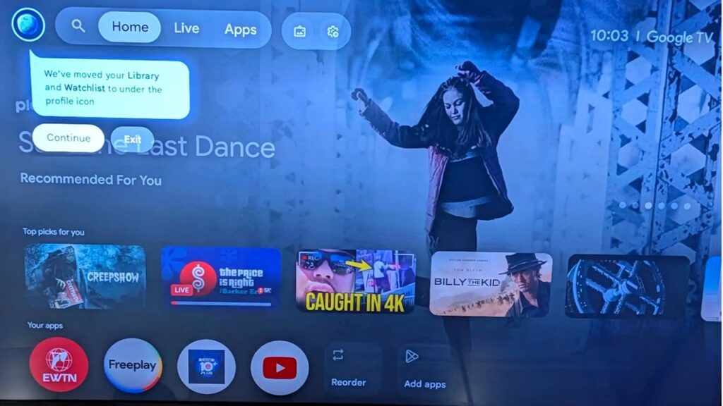 Google TV tela inicial renovada 2025