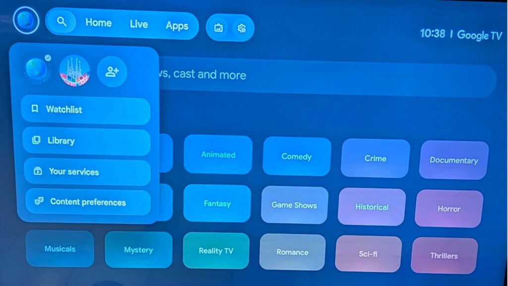Google TV tela inicial renovada 2025