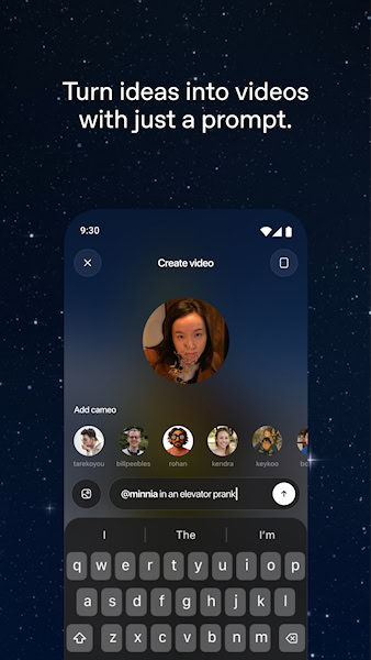 Sora aplicativo para Android