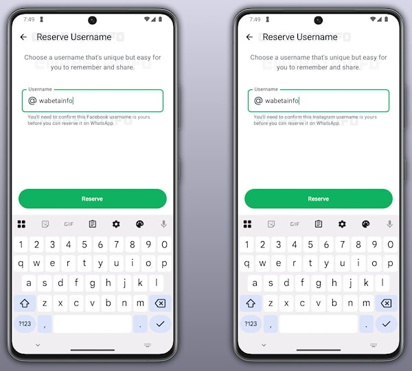 WhatsApp reversa de nome de usuário