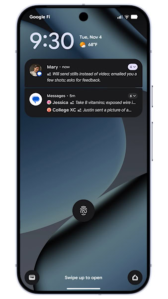 Android 16 notificações resumida