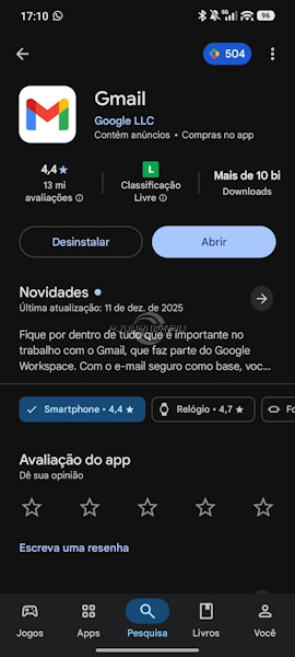 Google Play Store voltou a capacidade de desinstalar atualizações de apps do sistema