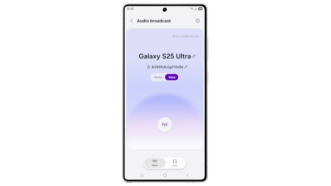 One UI 8.5 compartilhamento de mídia e voz