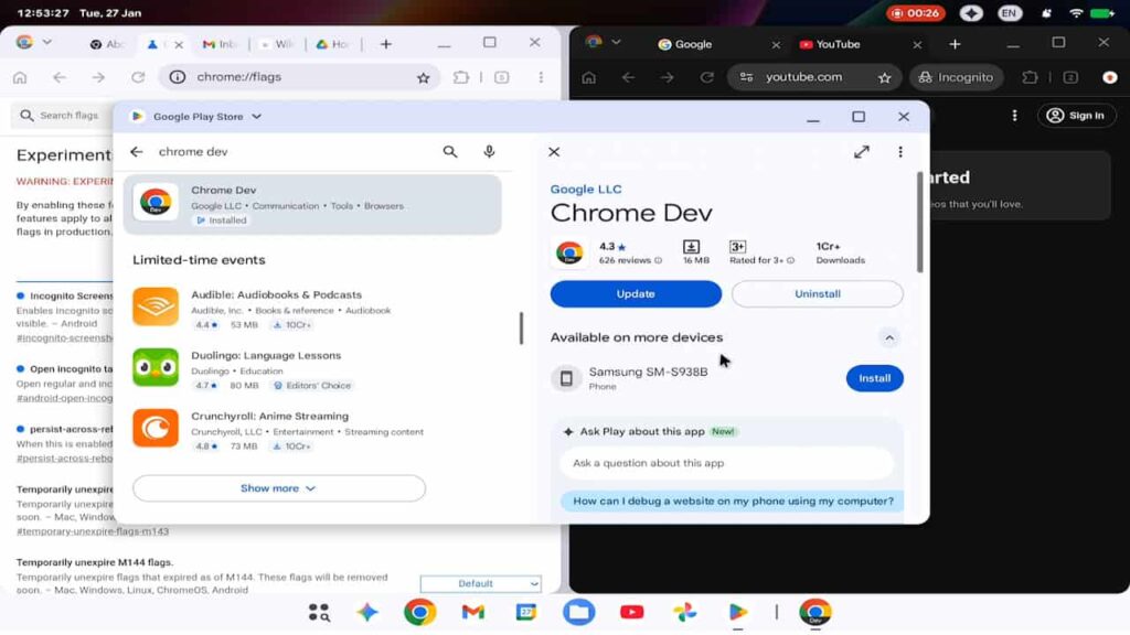 Android para computador imagem vazada