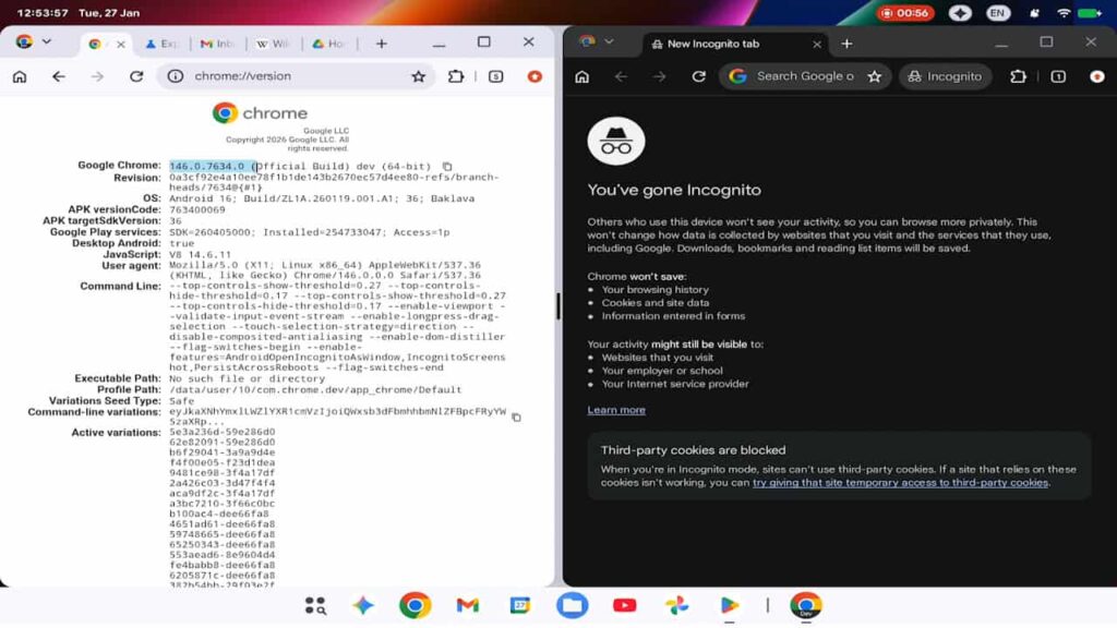 Android para computador imagem vazada