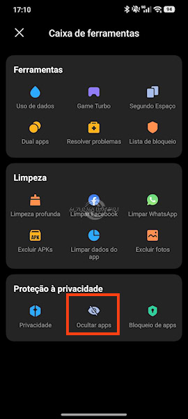 Como esconder aplicativos nos POCO, REDMI e Xiaomi com HyperOS