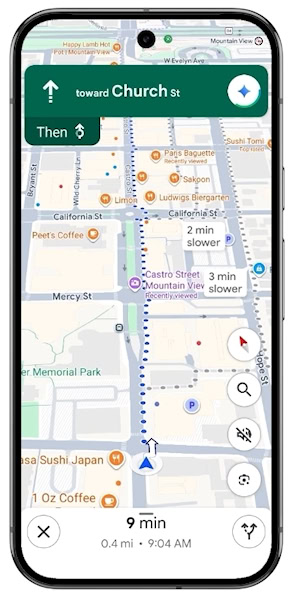 Google Maps ganha Gemini para caminhada e ciclismo
