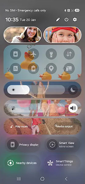 One UI 8.5 recurso Tela Privada