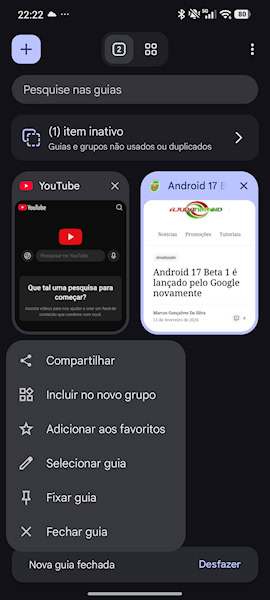 Chrome Fixar Guia Android
