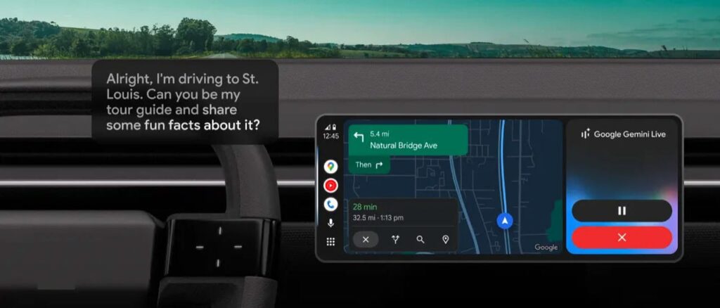 Android Auto com Gemini