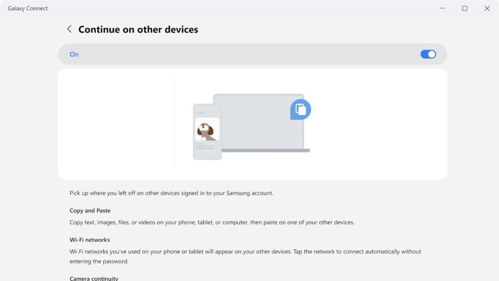 Galaxy Connect tem compatibilidade total com computadores com Windows 11 ou superior