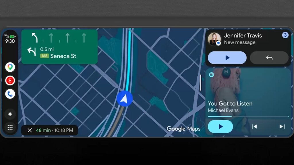 Android Auto novo visual em 2026