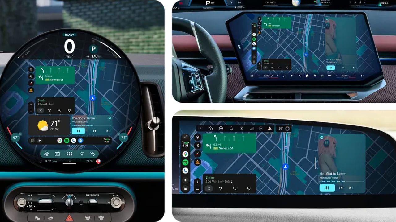 Android Auto novo visual em 2026