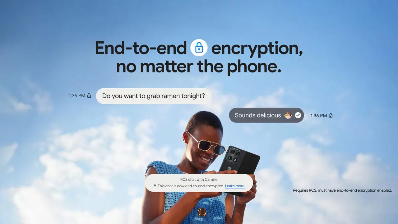 Android e iOS com mensagens RCS com criptografia ponta a ponta