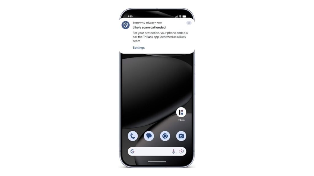 Android proteção contra ligações falsas de banco