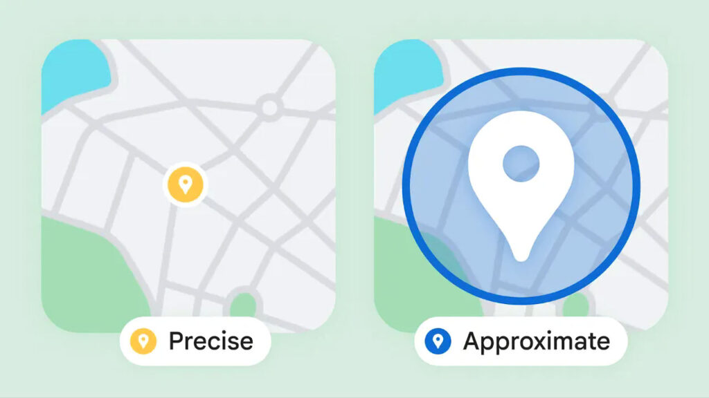 Chrome localização aproximada e exata