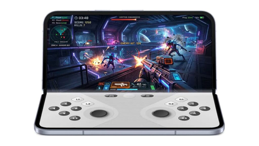 Android 17 Controle para jogos em tela dobrável