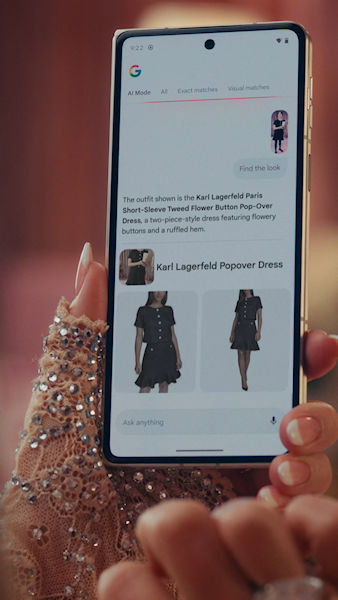 Circule para pesquisar no Google com busca de roupas