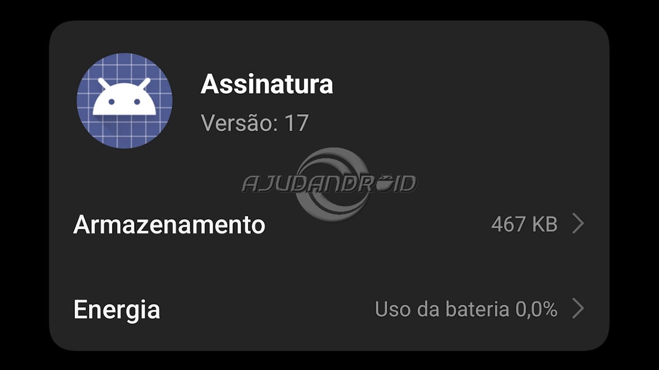 Aplicativo Signature (Assinatura) do Google
