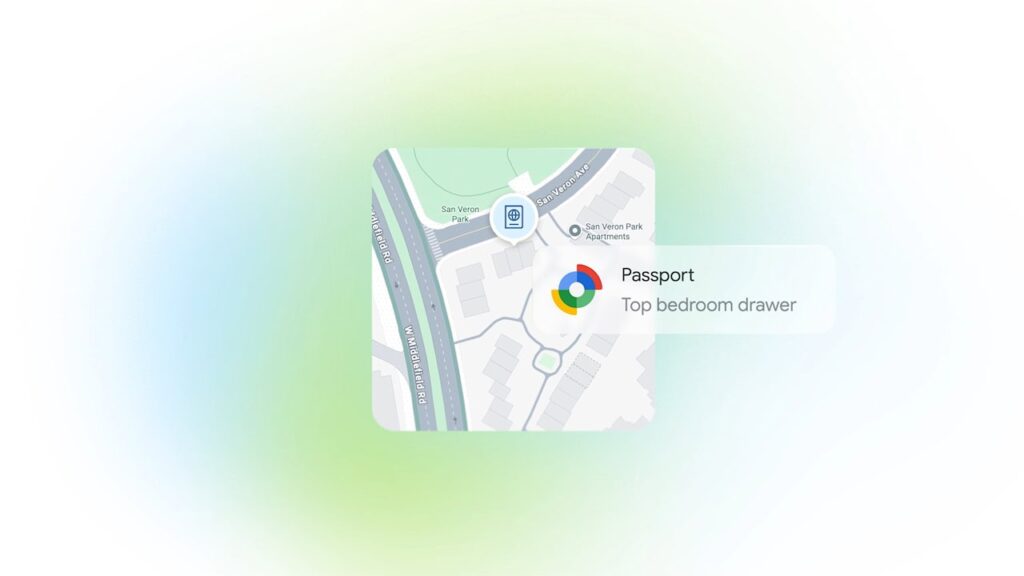 Android localizador do Google, objetos sem rastreador
