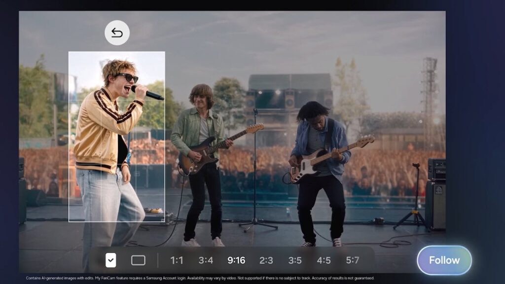 One UI 9, recurso My FanCam